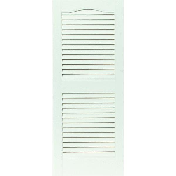 Builders Edge Open Louver Vinyl Shutters 020140036001 Zoro